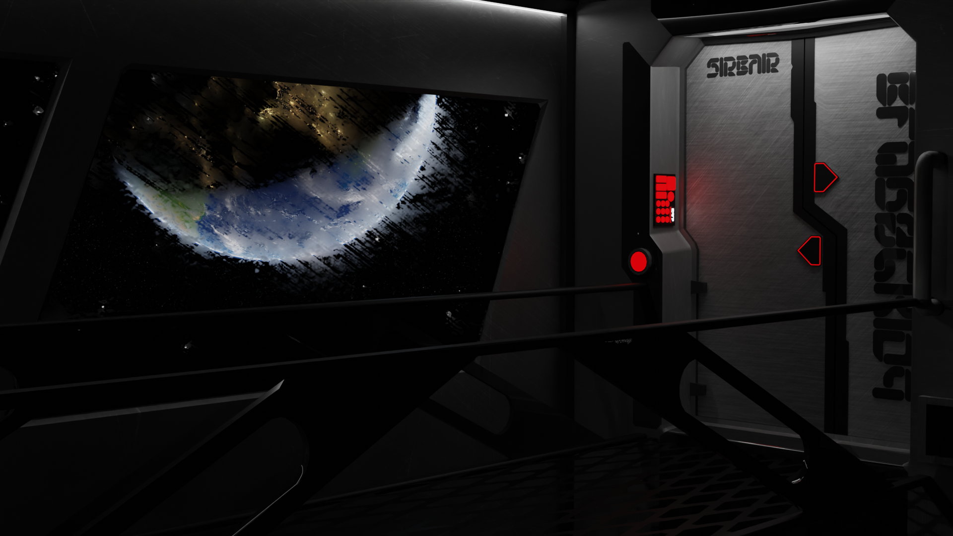 very old composition I fully modeled, lit, and textured. Earth photo is from google, but I added a shader to make it look cooler!